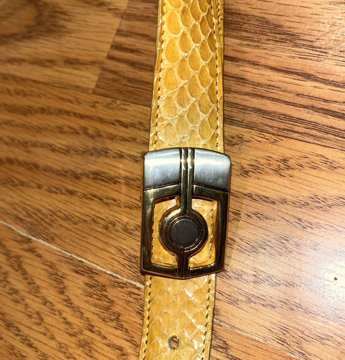 Snakeskin Yellow Belts for Women for sale | eBay display picture 3
