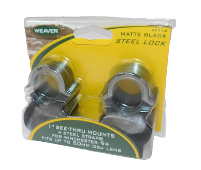 Weaver Scope Rings See-Thru 1'' Mounts Matte 49716 Winchester 94 AI328