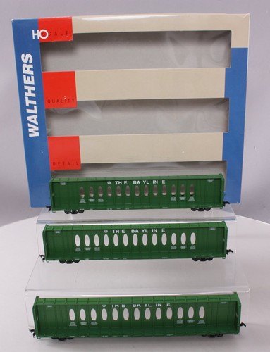 Walthers 932-34114 HO ATL&St. Coche plano Andrews Bay 72' viga central (paquete de 3) LN | Condition: Used