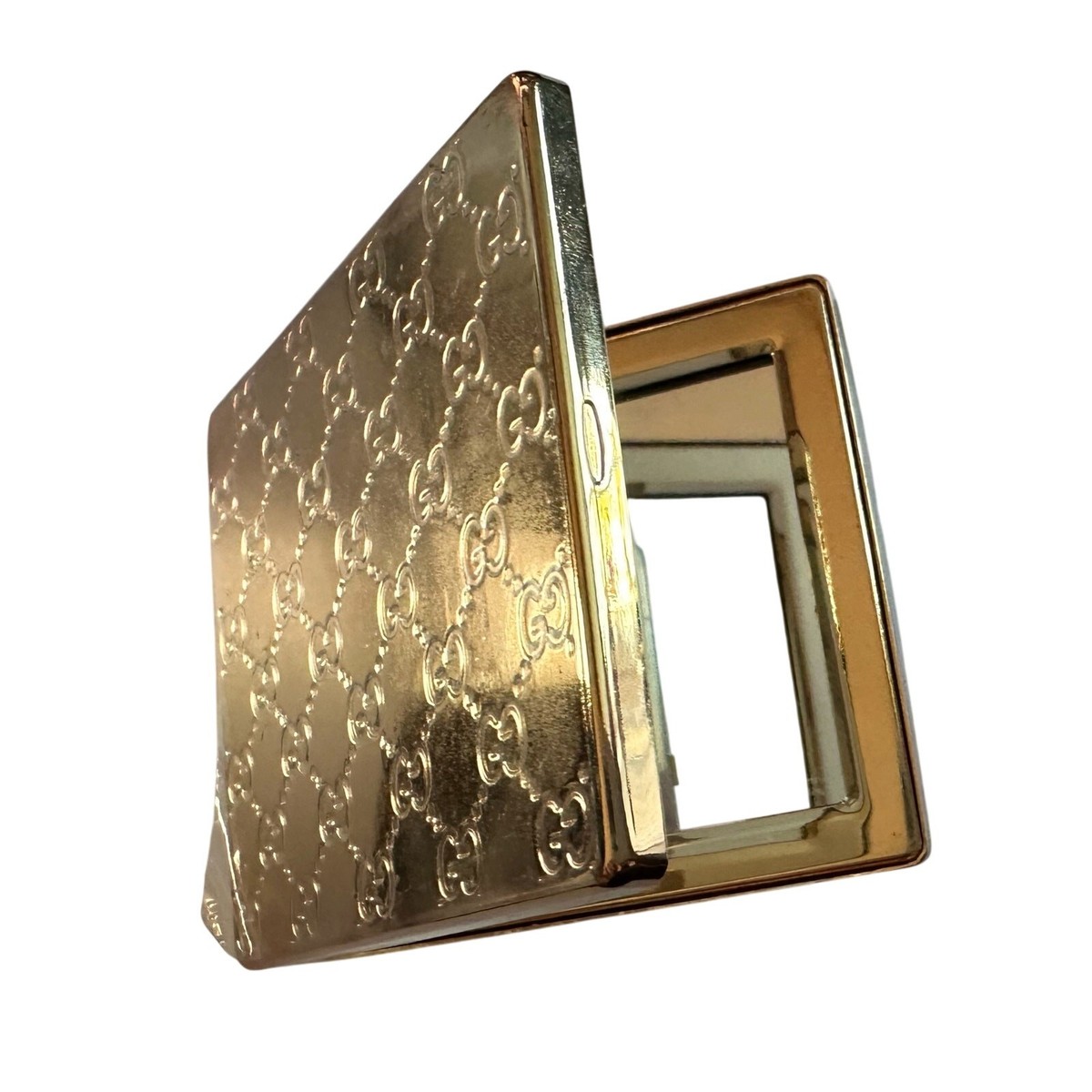 GUCCI Première ポケットミラー GUCCI Premiere Double Mirrored Compact Mirror - Gold | eBay