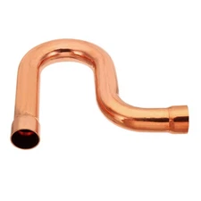 1 Inch ID P-Trap Pipe Fittings, Sweat Copper Pipe Welding Solder Connection