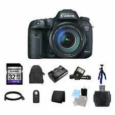 Canon EOS 7D Mark II DSLR Camera w/18-135mm Lens 32GB Full Kit