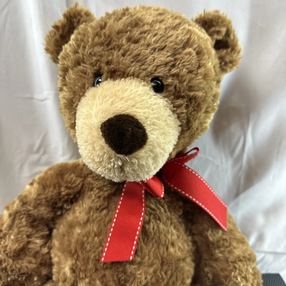 Pelúcia de pelúcia Carters Classics ursinho de pelúcia 19 polegadas fita vermelha Prestige Toy Co #45384 - Imagem 2 de 4