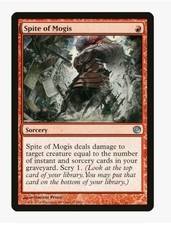 Spite of Mogis #113 Journey Into Nyx (JOU) Card in Protective Sleeve 