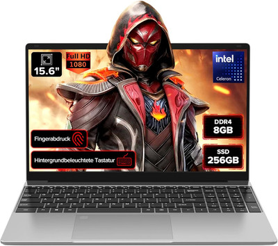 2026 Laptop Computer Notebook QWERTY,15.6'' IPS FHD Display,8GB RAM 256GB SSD,Cel