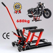 Hydraulic Motorrad Lift Red Motorcycle Jack Motorbike Stand Portable Lift 680kg
