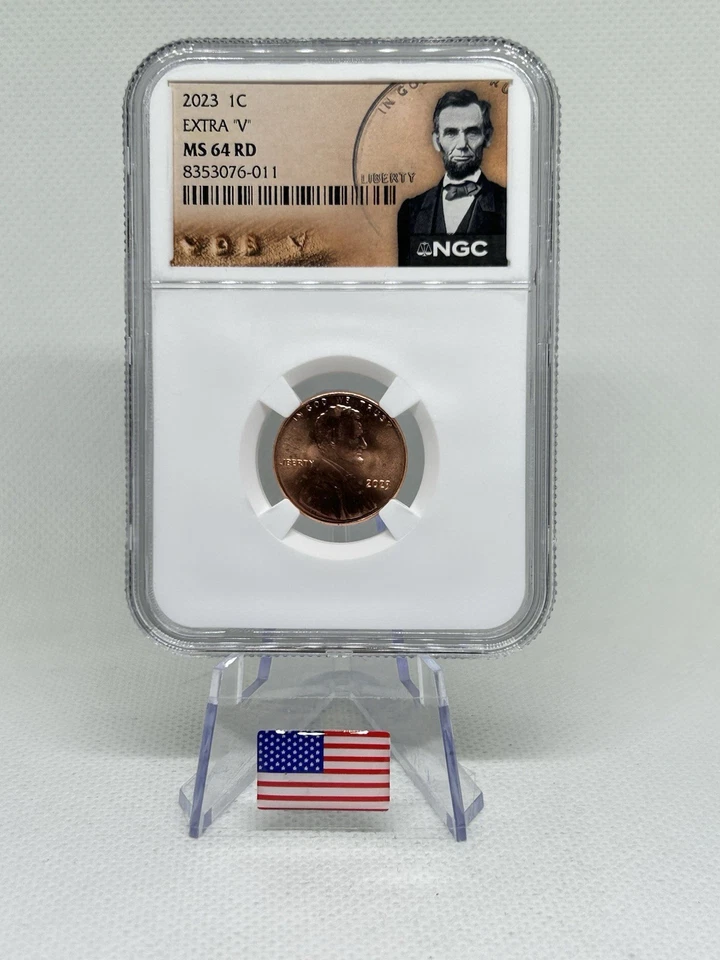 2023 Extra V” NGC MS64 RD Presidential Label! In Wooden Box 🇺🇸💯✨ - Image 3 of 4