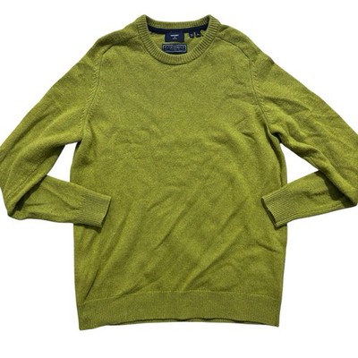 Superdry Harlo Sweater Men s XL Green Crew Neck Knit Wool Blend Pullover Jumper