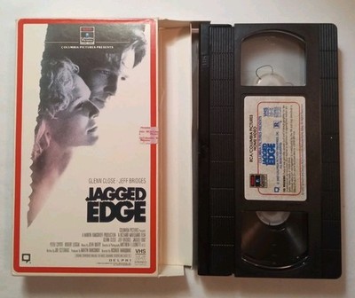 Jagged Edge (VHS, 1986, RCA Side Load) Jeff Bridges, Glenn Close FULLY TESTED!!!