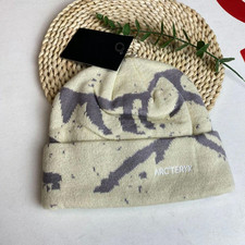 Arc  teryx Grotto Toque Beanie Beige Merino Wool Knit Winter Ski Hat - Unisex NWT