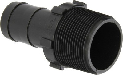 Banjo Poly Hose Fitting Adapter 1-1/2'' Male Thread X 1-1/4'' Barb - HB150-125