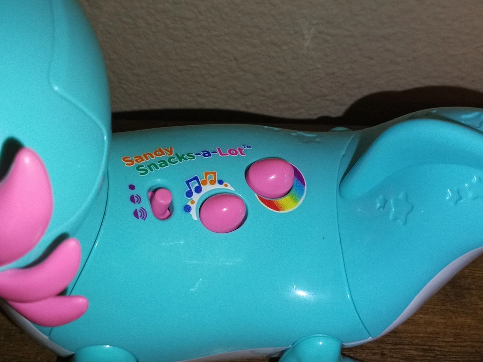 VTech Sandy Snacks-a-Lot Interactivo Axolotl Aprendizaje Mascota Juguete Funciona Sin Snacks Foto 4 de 4