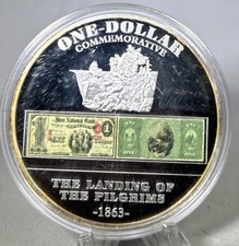 2011 Landing of the Pilgrims One Dollar Commemorative-Proof-Encapsulated