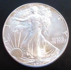 1987 American Silver Eagle  1 oz .999 Fine Silver Dollar – Uncirculated Bullion