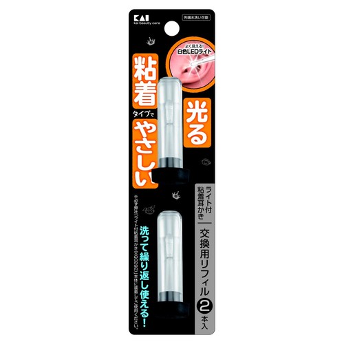KAI Light Adhesive Earpick Replacement Refill 2P - 第 1/5 張圖片