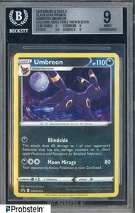 2021 Pokemon SWSH Black Star Promos SWSH129 Umbreon Evolving Skies BGS 9