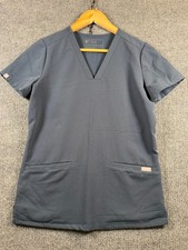 Figs Casma Three-Pocket Scrub Top Dark Harbor Blue Women XXS FW1100 PO 1738