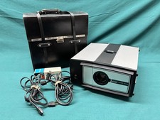 Montgomery Ward 700 Slide Projector Case  Replacement Lamp Remote Cord Tested