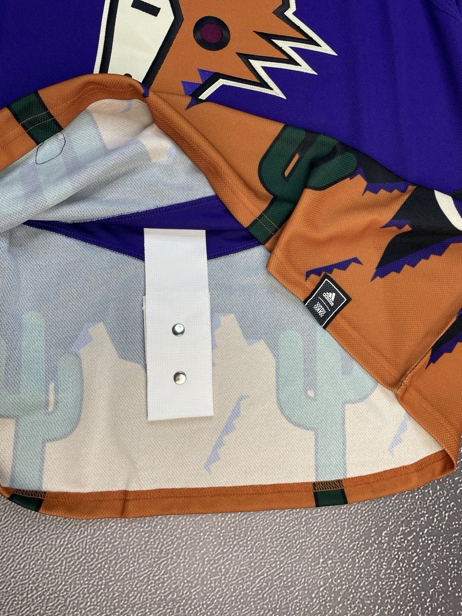 【激レア/00s】2004年製 NIKE ゲームシャツ 日本製 ポルトガルカラー New Authentic Adidas Arizona Coyotes Purple Jersey Size 54 Phil