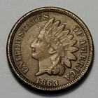 #1 Nicer Low Mintage 1863 Indian Head Cent