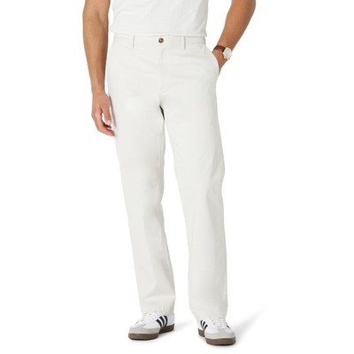 Retailer Essentials Mens Relaxed-Fit Cotton Chino Pant Stone 38Wx34L