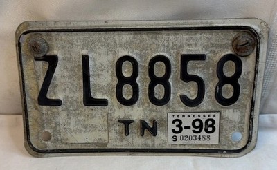 1990 s Vintage Tennessee Motorcycle License Plate