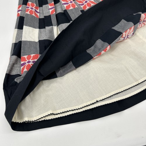 Falda Anthropologie Floreat para mujer talla 10 a cuadros Cottagecore línea A - Imagen 5 de 11
