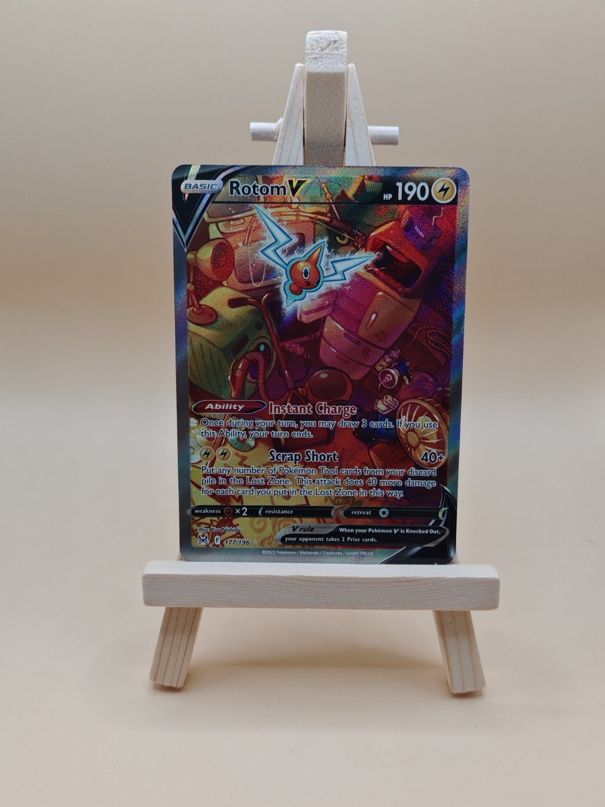 Rotom V 177/196 SWSH Lost Origin Near Mint Condition