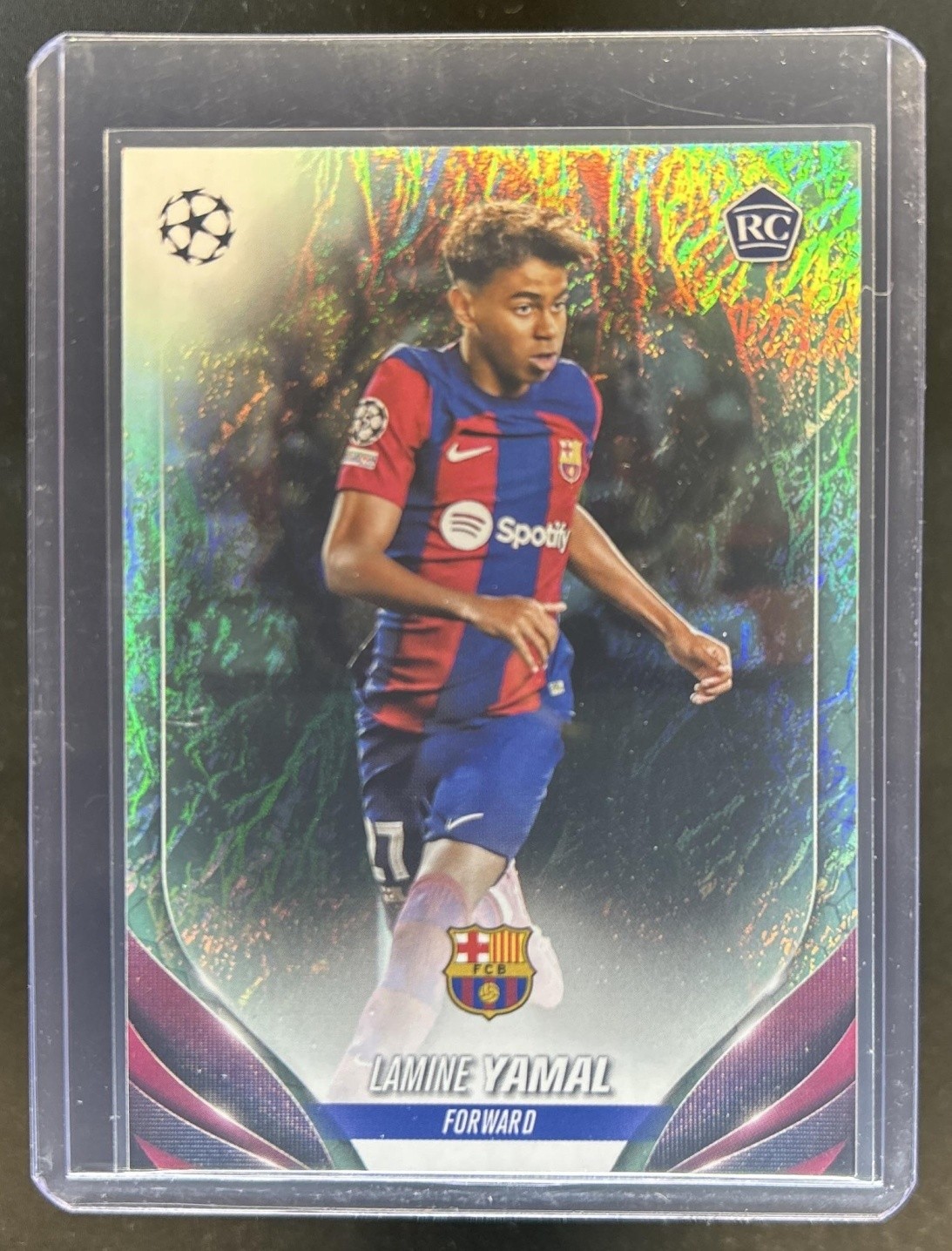 2023-24 Topps UEFA Jade Edition Lamine Yamal RC Rookie #64 Barcelona