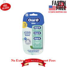 New Oral-B Glide Pro-Health Comfort Plus Ribbon Dental Floss, 3 Pack 40m Each 