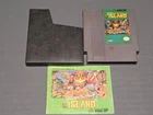 Retro Original Nintendo NES Adventure Island Authentic w/Manual - Tested & Works