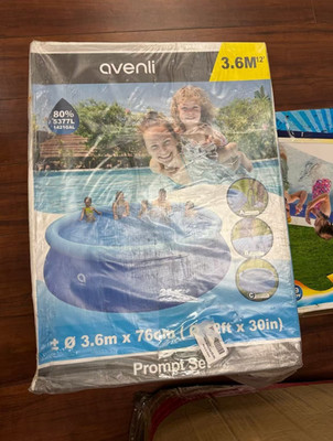 AVENLI 3.6M (12FT) x76CM (30 INCH) Inflatable Outdoor DIY Garden Pool Brand New