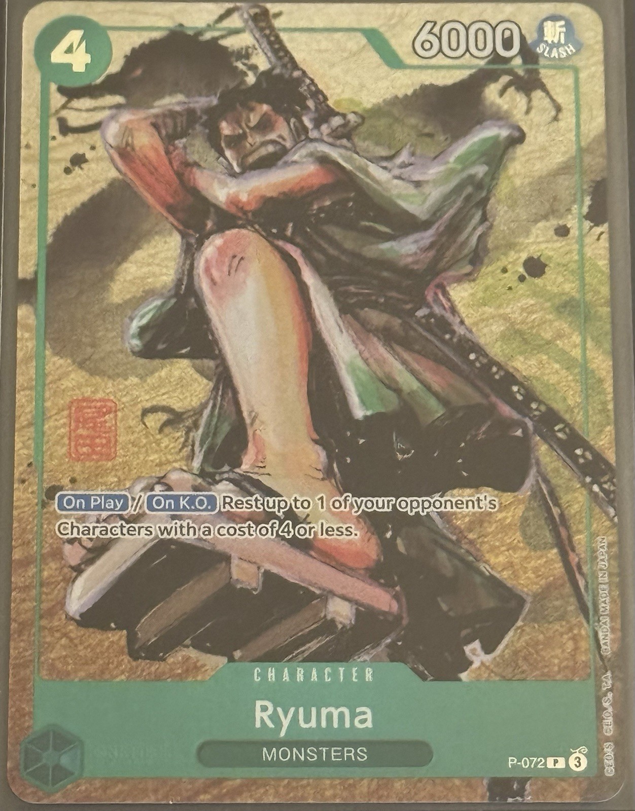 Ryuma Premium Card Collection Best Selection Vol. 3 P-072 English One Piece Card