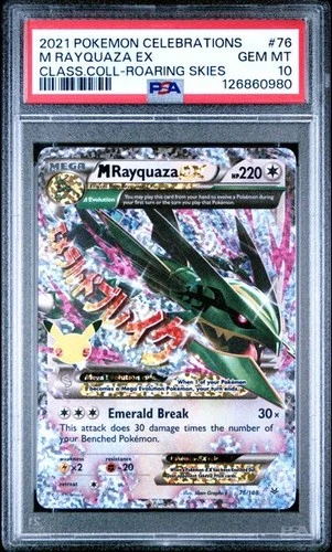 Pokemon M Rayquaza EX Classic Coll.-Roaring Skies #76 PSA 10 Gem Mint