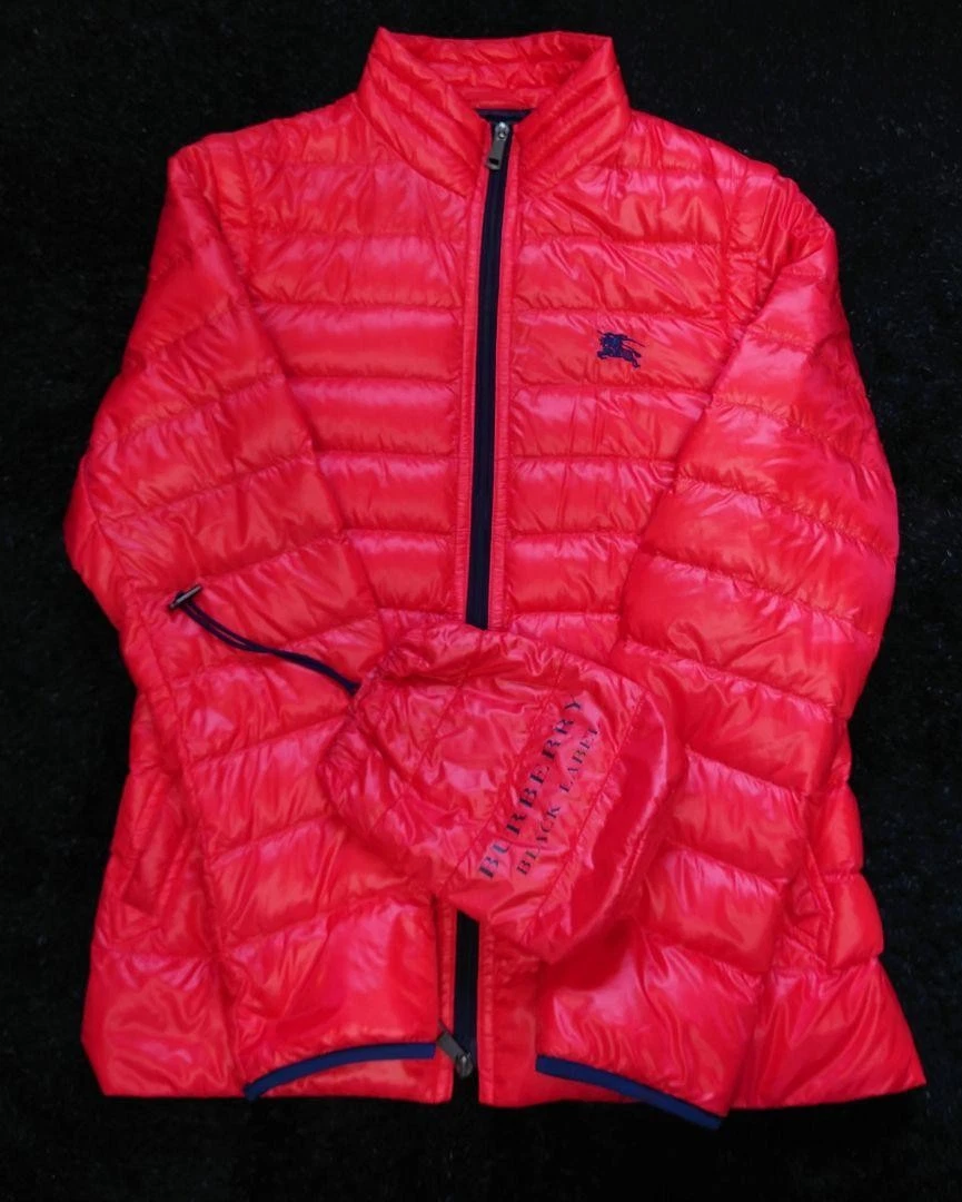 Piumino BURBERRY BLACK LABEL taglia L con borsa portaoggetti uomo #ED ZHA