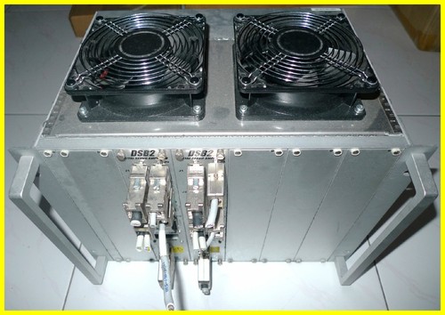 (2) ETEL DSB2 DSB2P131-111E-000B DIGITAL SERVO AMPLIFIER w DSO-RAC 2 RACK FRAME