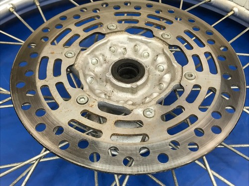 06 Suzuki DRZ400 DRZ 400 E S OEM Front Wheel Hub Rim Spokes Rotor Tire - Picture 7 of 14