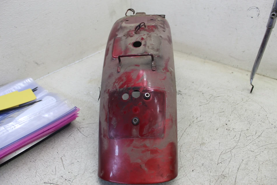 Suzuki Savage 650 1998 OEM rojo guardabarros guardabarros rueda trasera guardabarros C11D Foto 2 de 4