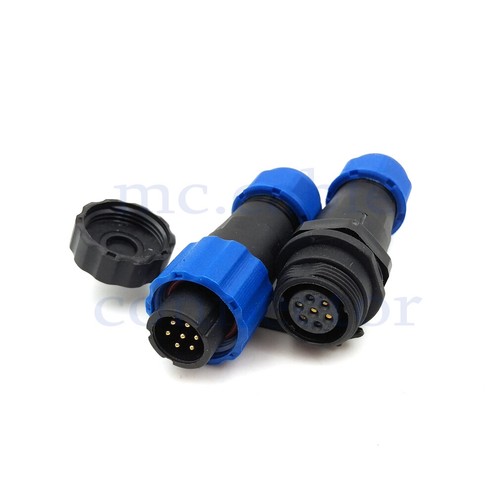 SD13, 2 3 4 5 6 7 Pin Waterproof Connector, Aviation Connector Lamp Plug Socket - Picture 15 of 18