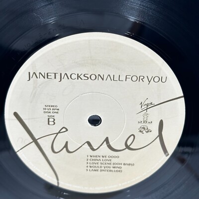 Janet – All For You 2001 US Org 2LP レコード Janet Jackson, All For You (2LP) - Urban Legends Store