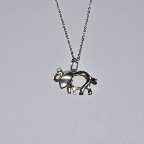 Tiffany & Co. Sterling Silver Save The Wild Elephant Necklace 18" - Bild 2 von 5
