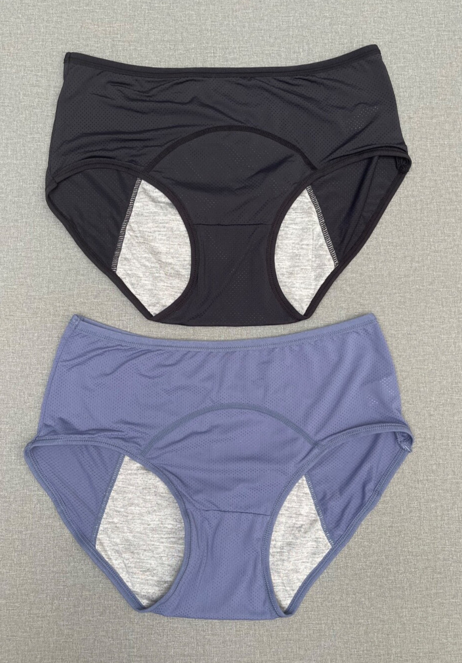 2 Pack Women Period Cotton Panties Leakproof Menstrual Underwear Briefs Panty