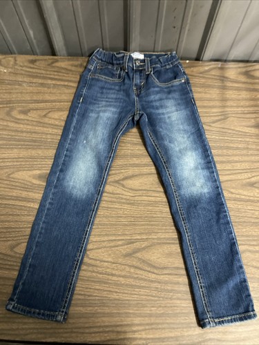 Lot Of 5 Kids Jeans Size 8 Denizen, Wrangler, And Place With Adjustable Waist - Picture 2 of 16