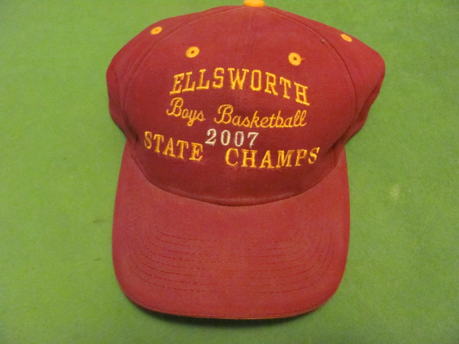 ELLSWORTH Boys Basketball 2007 STATE CHAMP SNAPBACK HAT/CAP.