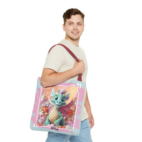 Personalized Dragon Large Tote Bag Shopping Travel Beach Bag Women Shoulder Bag - Picture 52 of 61