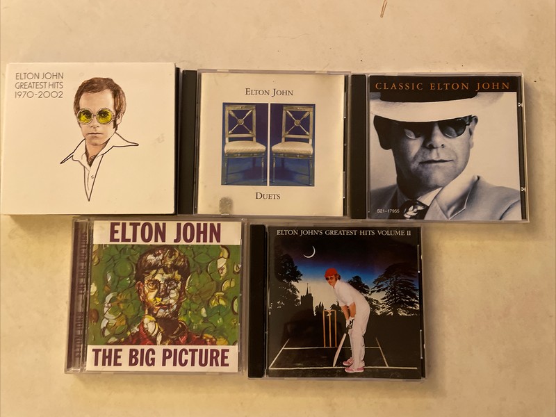 Lot Of 6 Elton John Music Album Cds Bundle Used