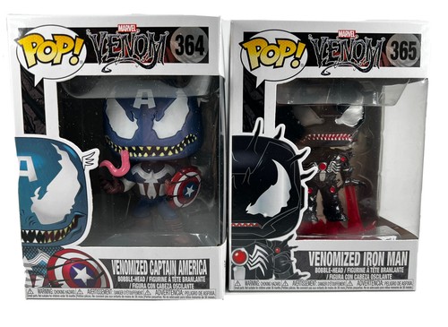 Funko Pop Marvel Venom Venomized Captain America Iron Man