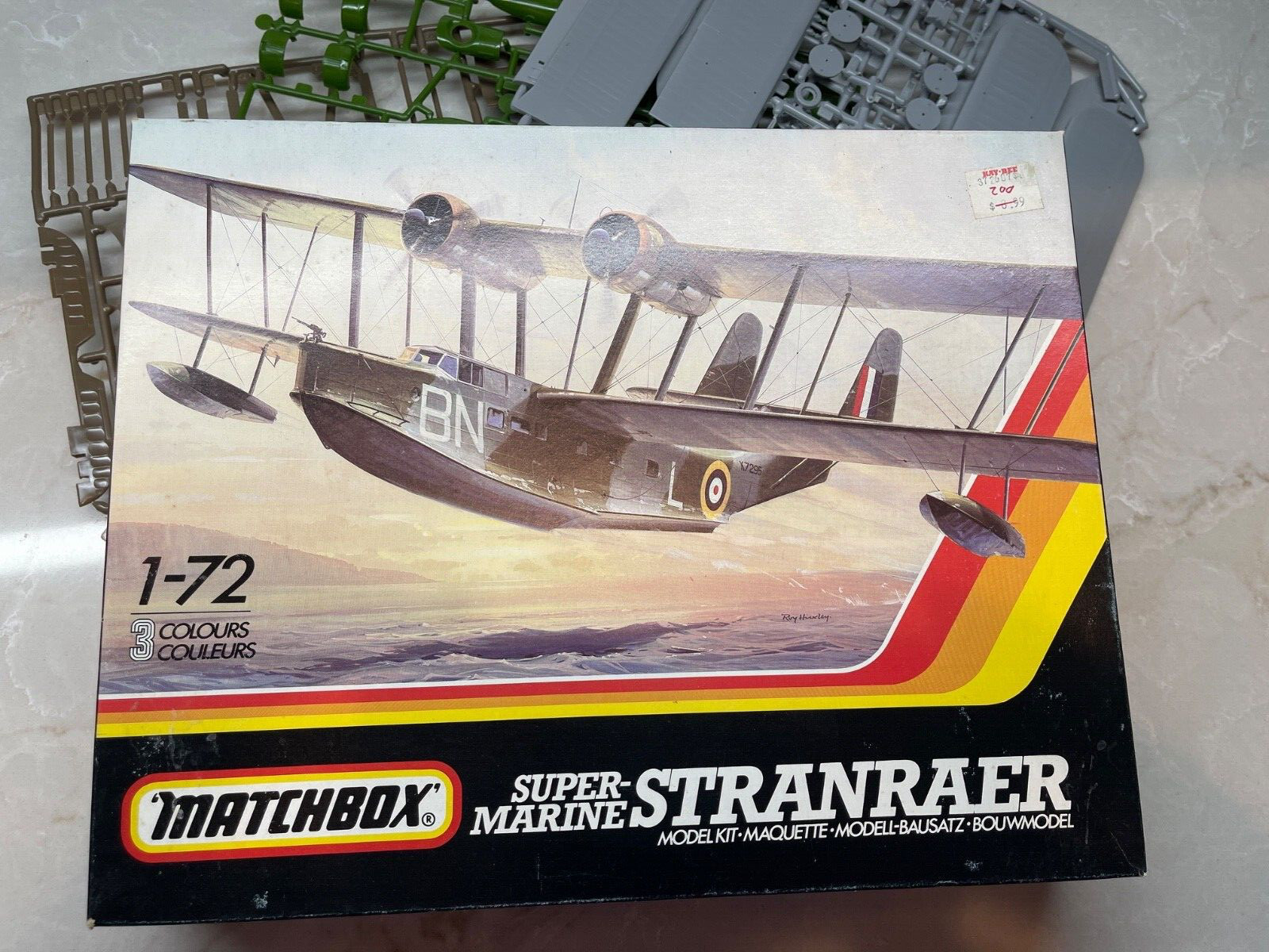 Matchbox 1978 Model Kit 1/72 Super-Marine Stranraer Vintage