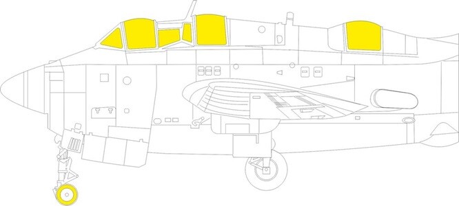 Eduard Accessories EX1017 - 1:48 Gannet AS.1/AS.4 TFace 1/48 AIRFIX - New
