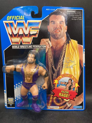 Hasbro WWF Razor Ramon Blue Card...